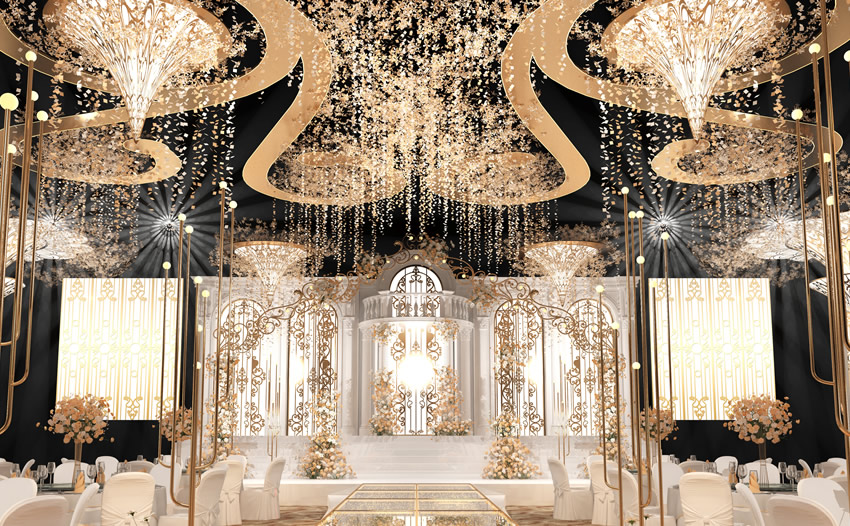 昭化花木兰喜事汇金色大厅效果展示